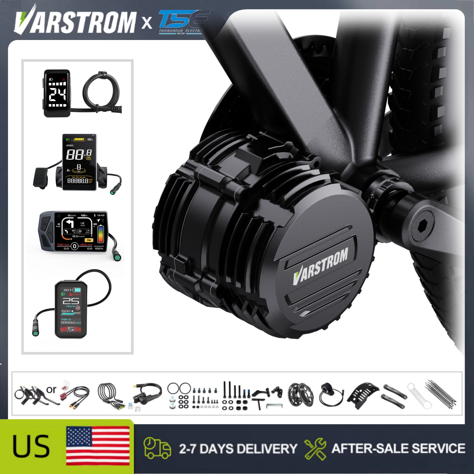 Side Hung Mid Drive Motor Kit - [В наличии в США] Комплект для